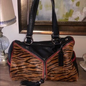 Beautiful rich tiger striped leather purse